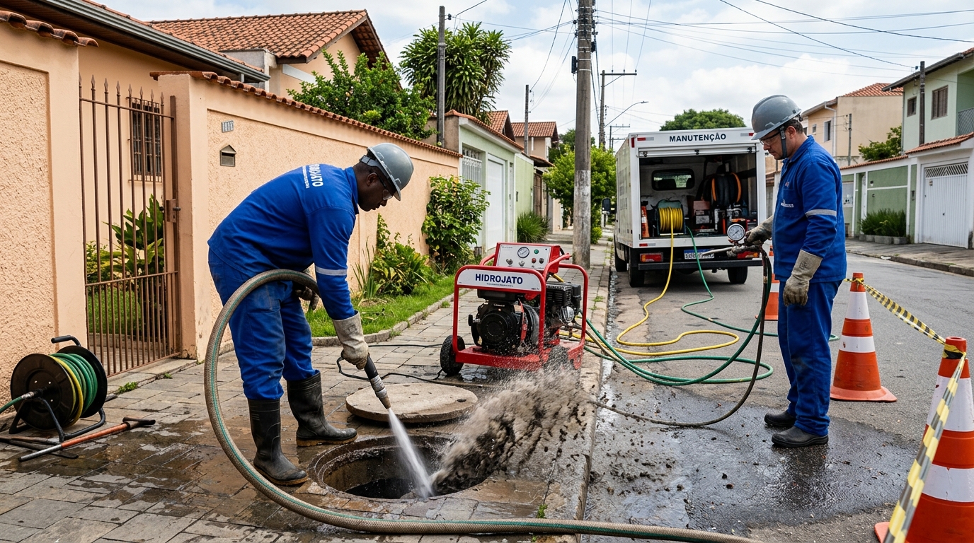 Hidrojateamento residencial em Maceió-AL
