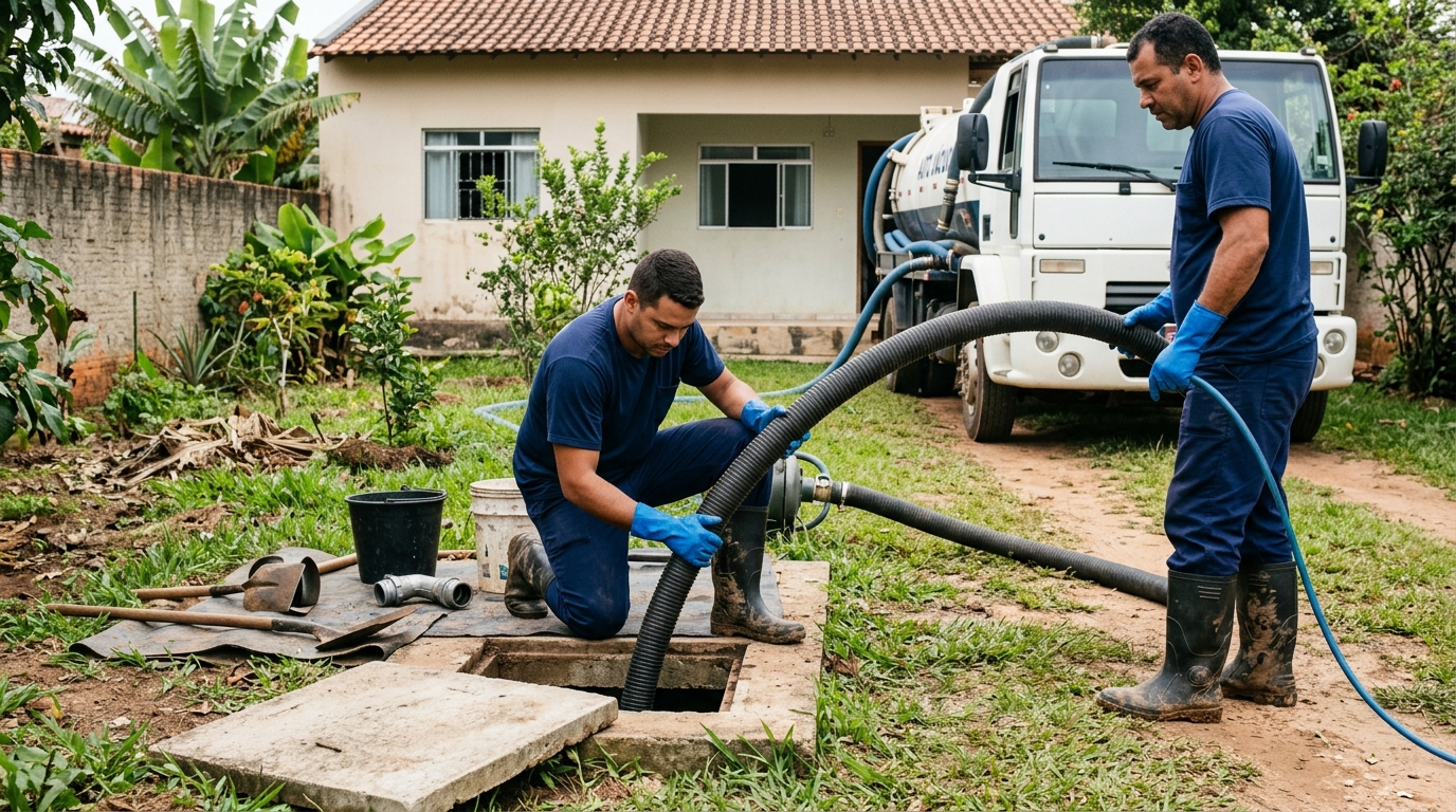Esgotamento de fossa em Maceió-AL