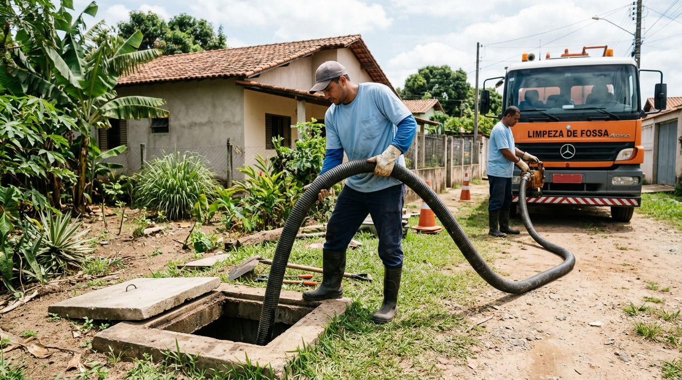 Higienização de fossa residencial em Maceió-AL